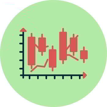 Japanese Candlestick Vector Icon