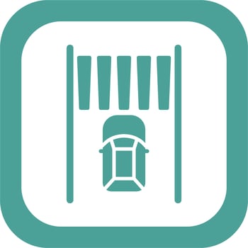Zebra Crossing Vector Icon