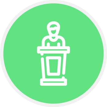 Witness Creative Icon Design vector