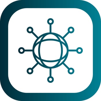Network User Vector Icon Design