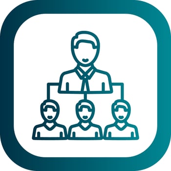 Leadership by Example Vector Icon Design