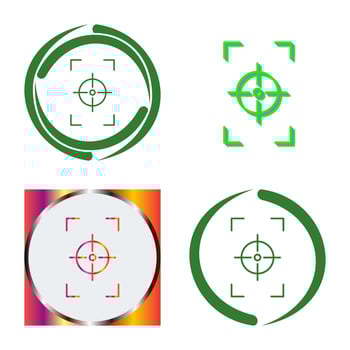 Unique Focus Vertical Vector Icon