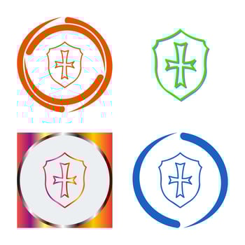 Unique Sheild Vector Icon