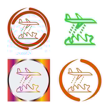 Unique Firefighter Plane Vector Icon