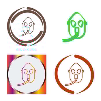 Unique Oxygen Mask Vector Icon