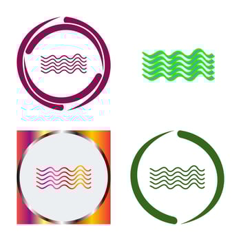 Magnetic Waves Vector Icon