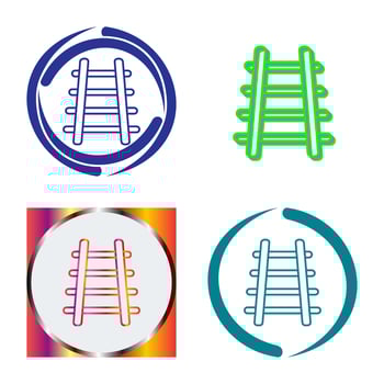 Train Tracks Vector Icon