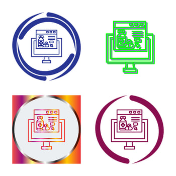 Human Sculpture and Viewing Icon vector