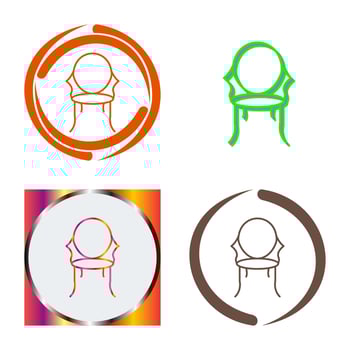 Ancient Chair Vector Icon