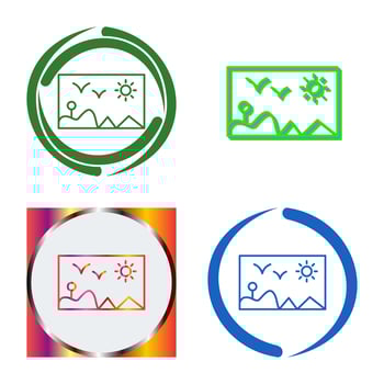 Painting Exhibit Vector Icon