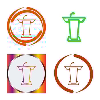 Podium Vector Icon