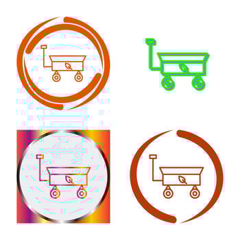 Garden Cart Vector Icon