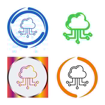 Cloud Computing Vector Icon