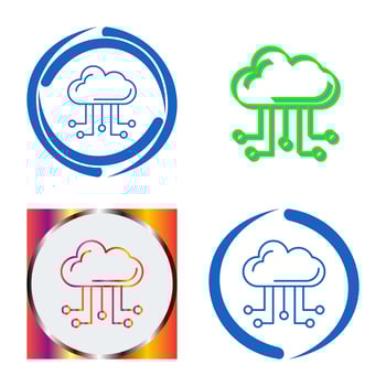 Cloud Computing Vector Icon