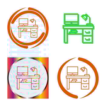 Desk Vector Icon
