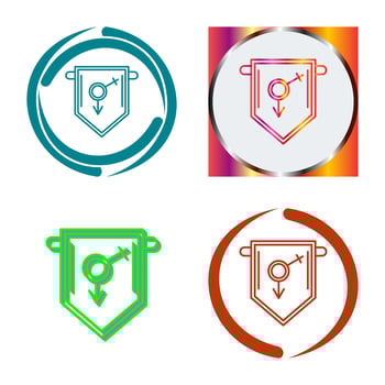 College Fraternity Vector Icon