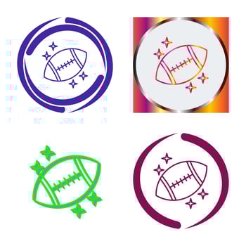Rugby Vector Icon
