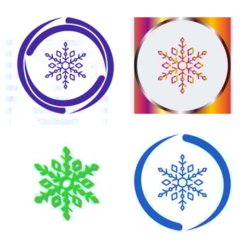 Snow Flake Vector Icon