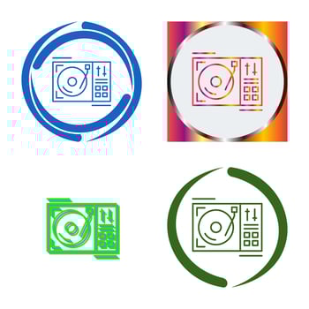 Turntable Vector Icon