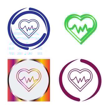 Heart Beat Vector Icon