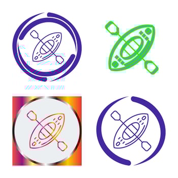 Kayak Vector Icon