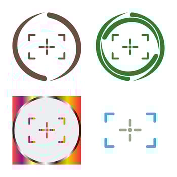 Unique Focus Vector Icon