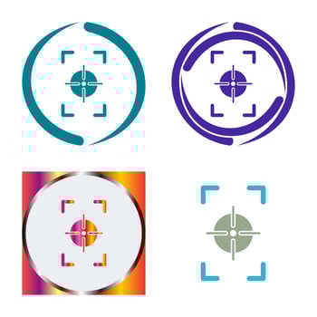 Unique Focus Vertical Vector Icon
