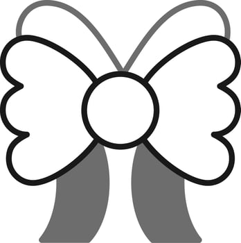 Ribbon Bow Vector Icon