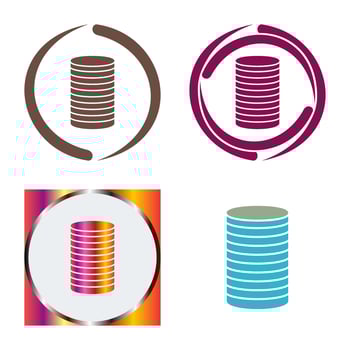 Stack of Coins Vector Icon