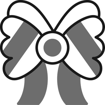 Ribbon Bow Vector Icon
