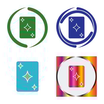 Unique Card Vector Icon