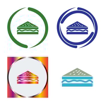 Unique Sandwich Vector Icon