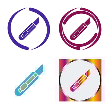 Stationery Knife Vector Icon