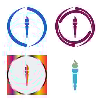 Museum Torch Vector Icon