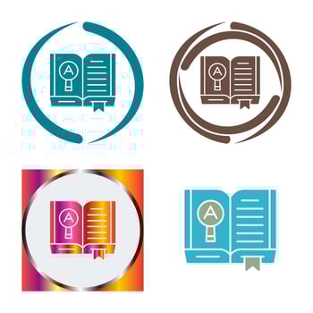 Open Book Vector Icon