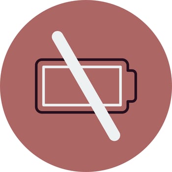 Empty Battery Vector Icon