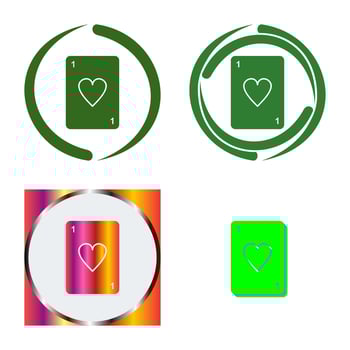 Unique Card Vector Icon
