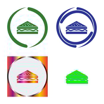 Unique Sandwich Vector Icon