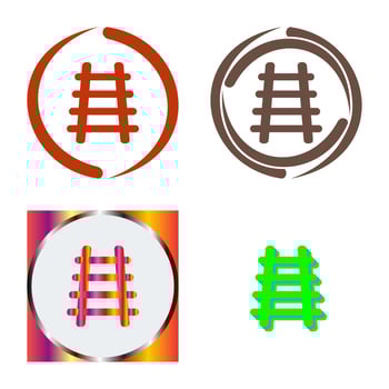 Train Tracks Vector Icon