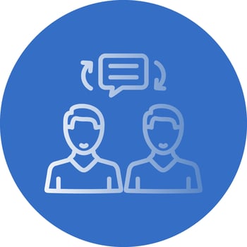 Coaching and Mentoring Vector Icon Design