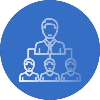 Leadership by Example Vector Icon Design