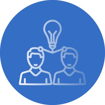 Knowledge Sharing Vector Icon Design