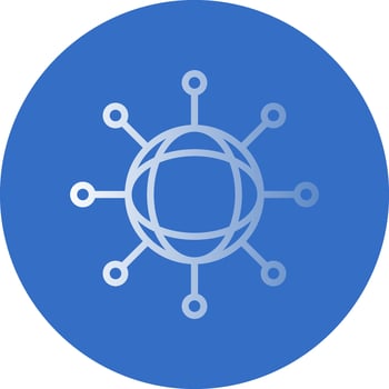 Network User Vector Icon Design