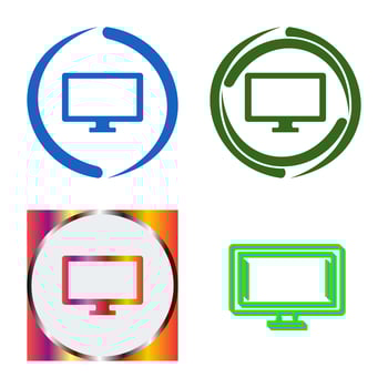 Monitor Vector Icon
