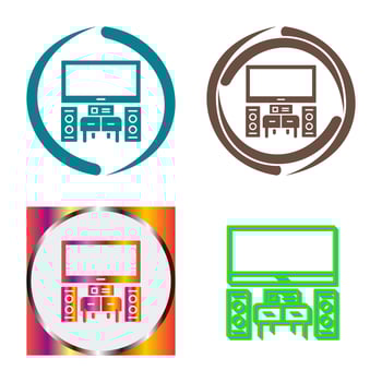 Home Theater Vector Icon