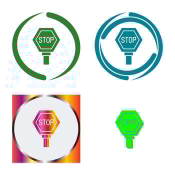 Stop Sign Vector Icon