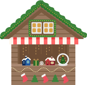 Christmas Market Stalls. Outdoor festival stand. Kiosks. Souvenir kiosk. png