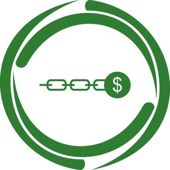 Unique Link Sales Vector Icon