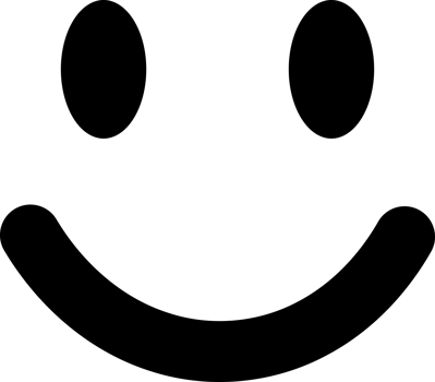 Black face smile emoji icon png