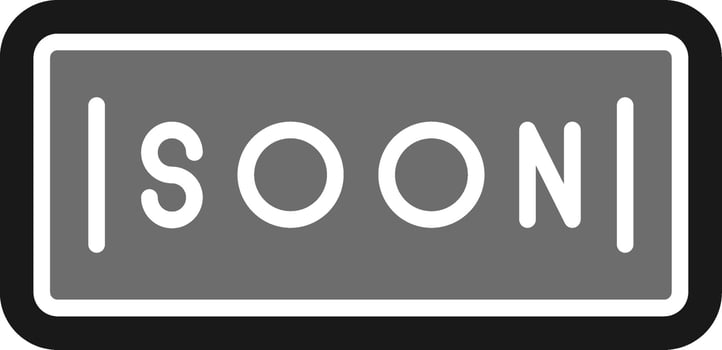 Soon Vector Icon